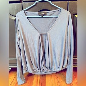 Long sleeve Lulus top dusky blue